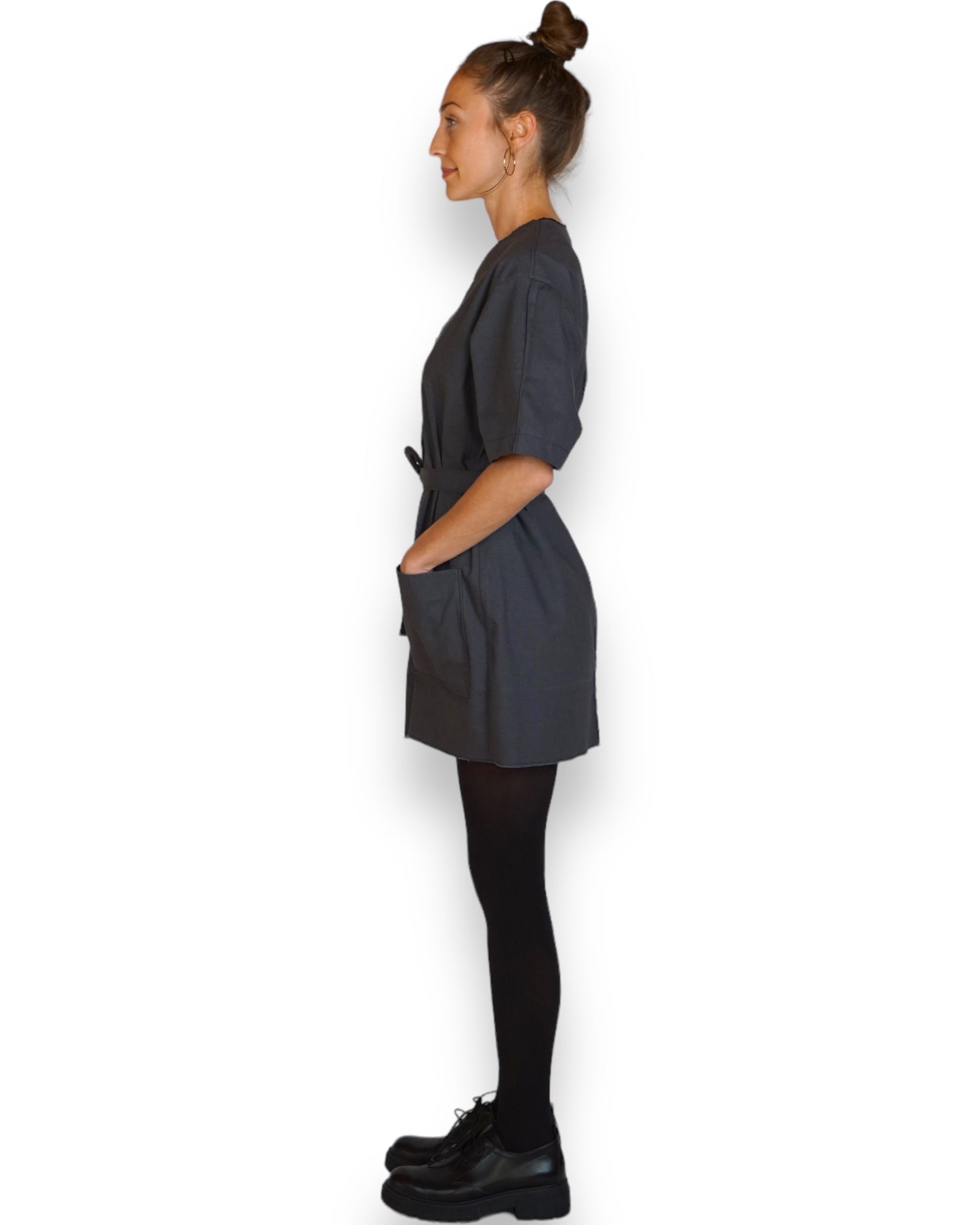 Minikleid in grau
