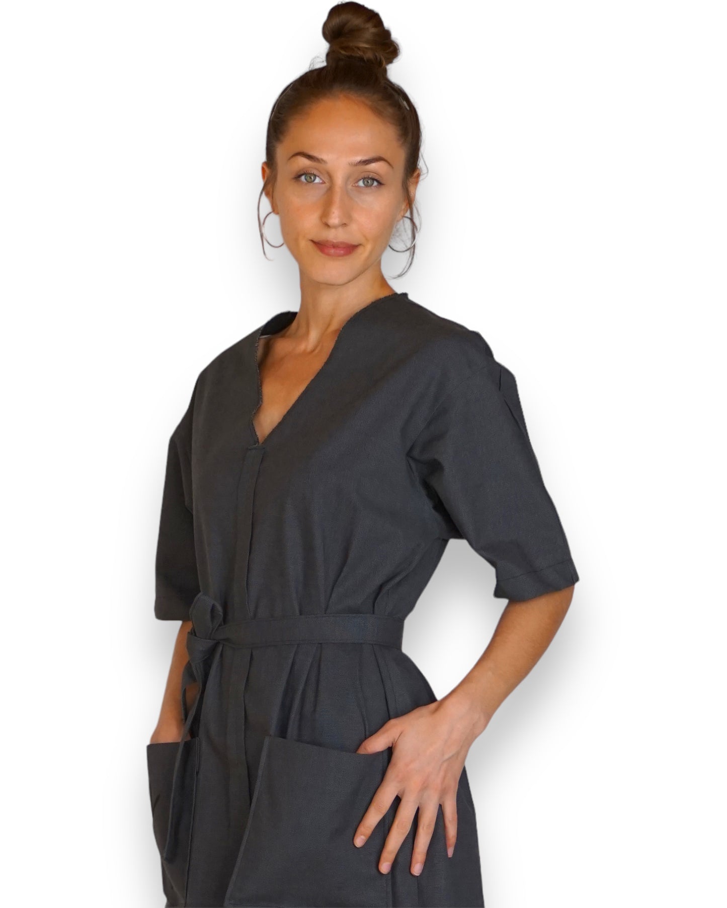 Minikleid in grau