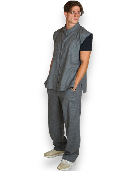 Zweiteiler in grau (Unisex)