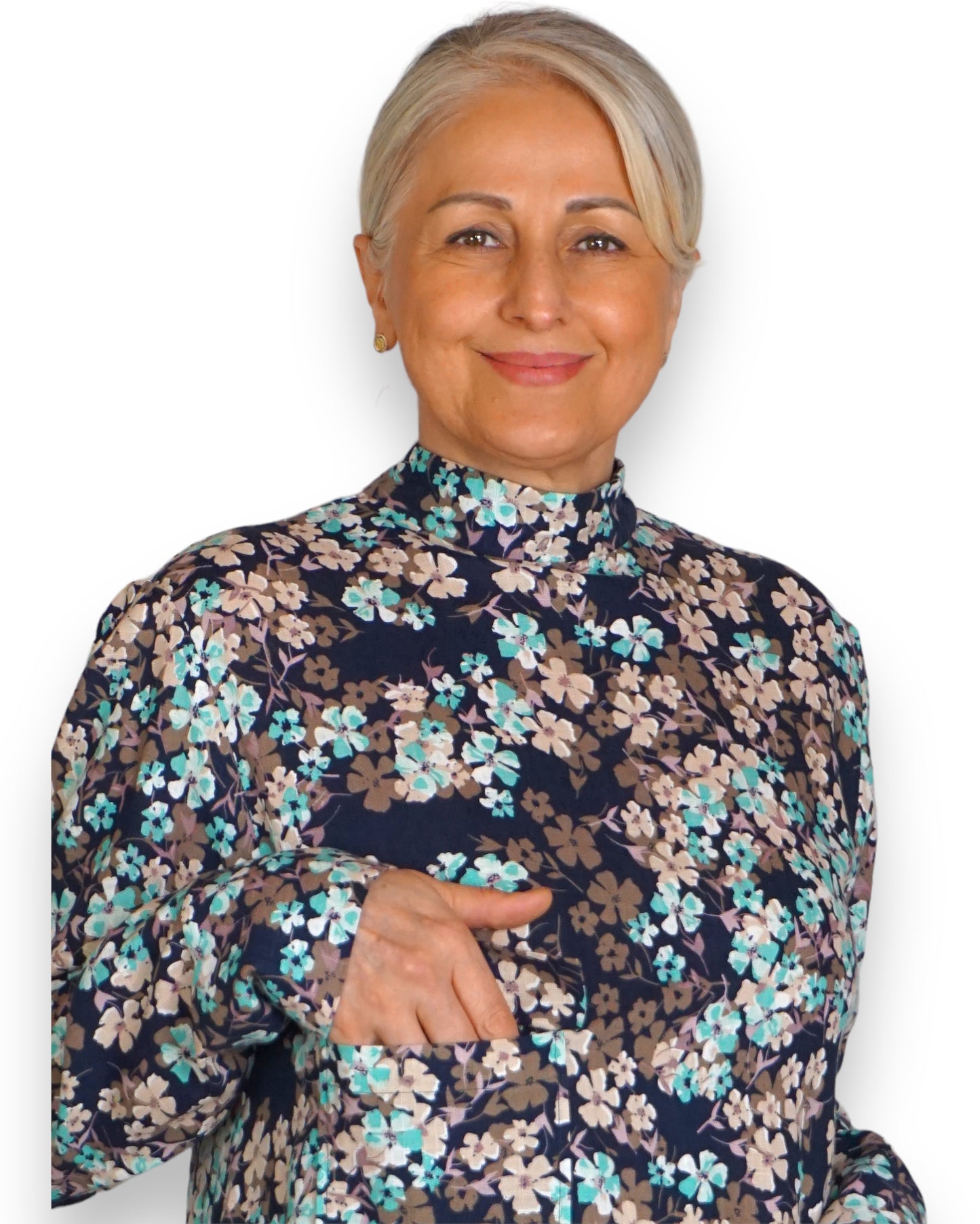 Langes Kleid mit Blumen