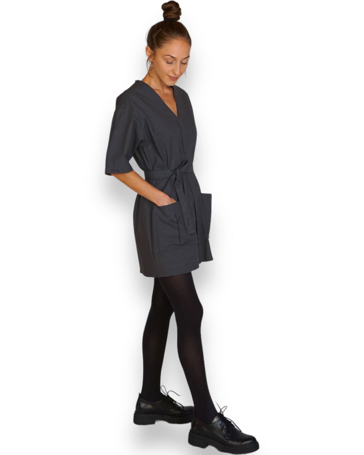 Minikleid in grau