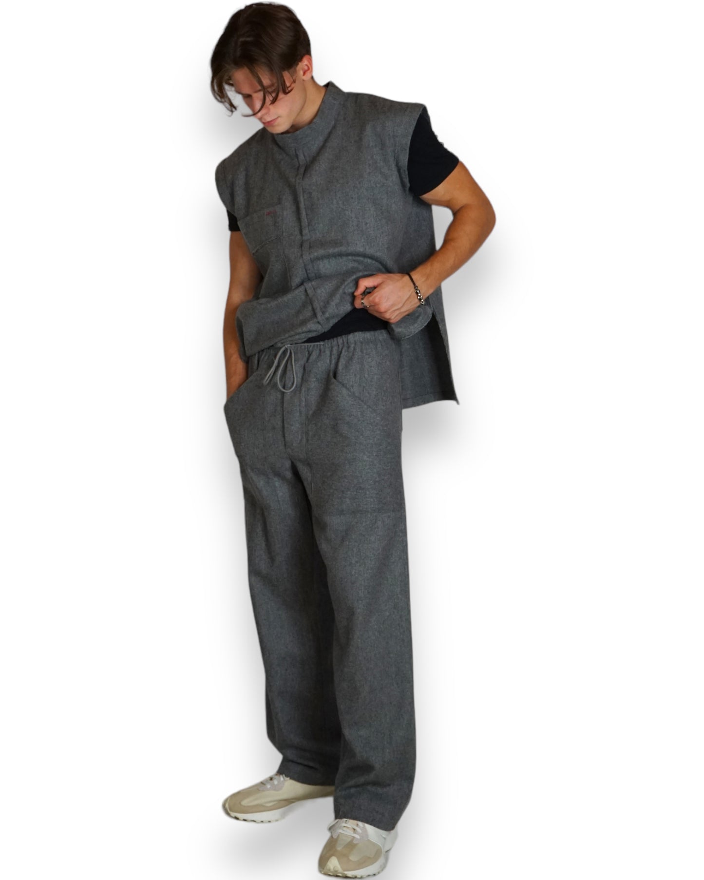 Zweiteiler in grau (Unisex)