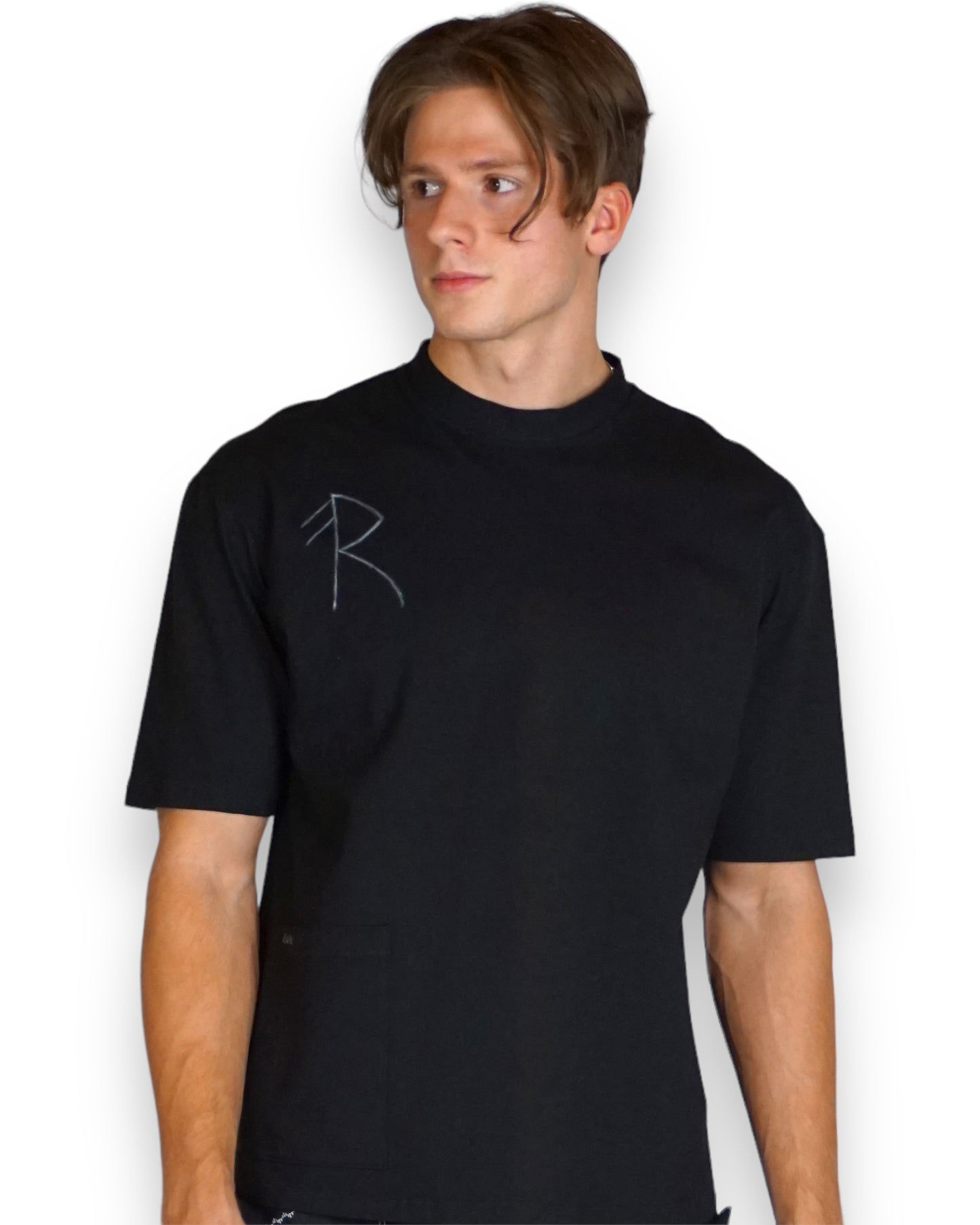 T-Shirt in schwarz mit Rune (Unisex)