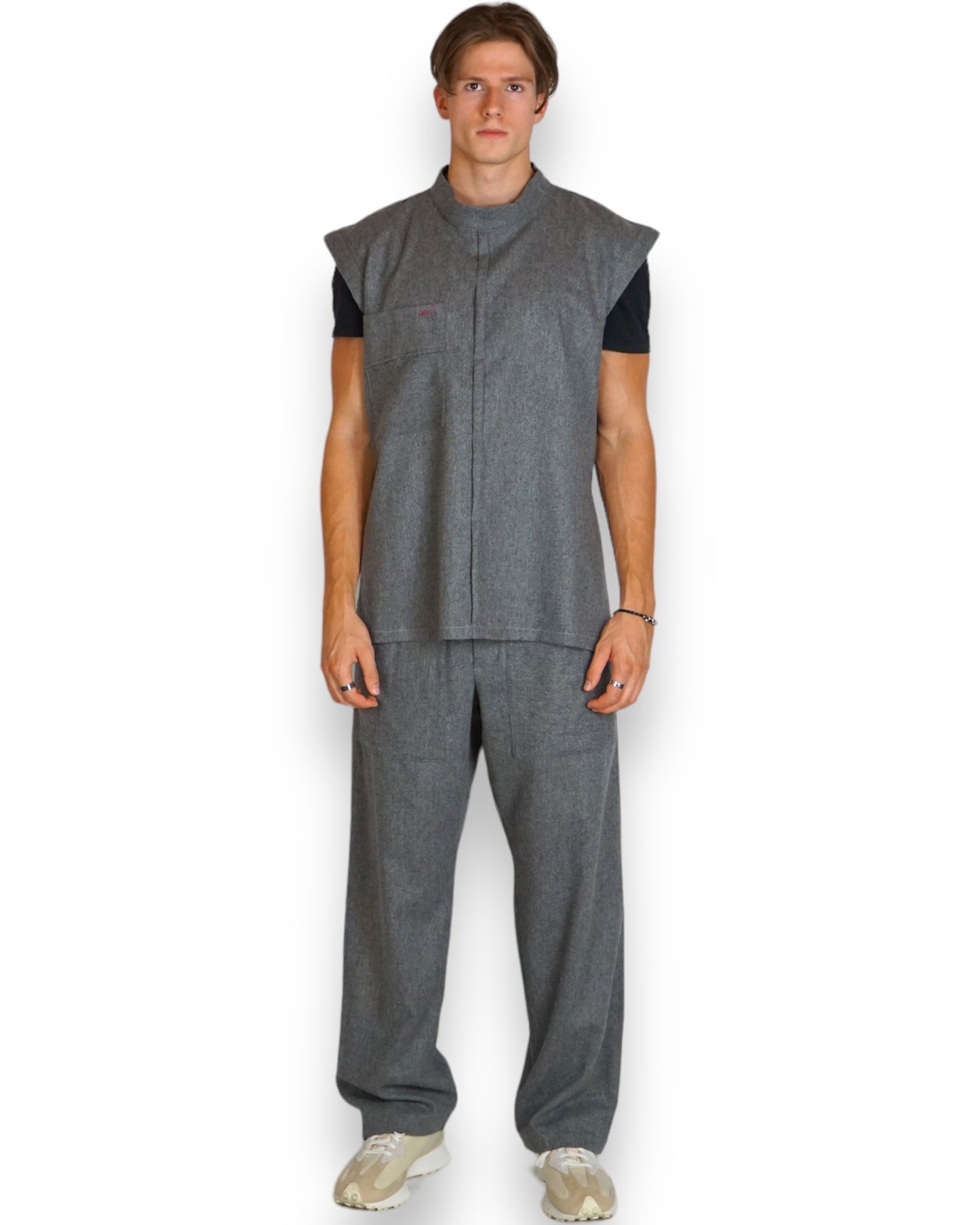 Zweiteiler in grau (Unisex)