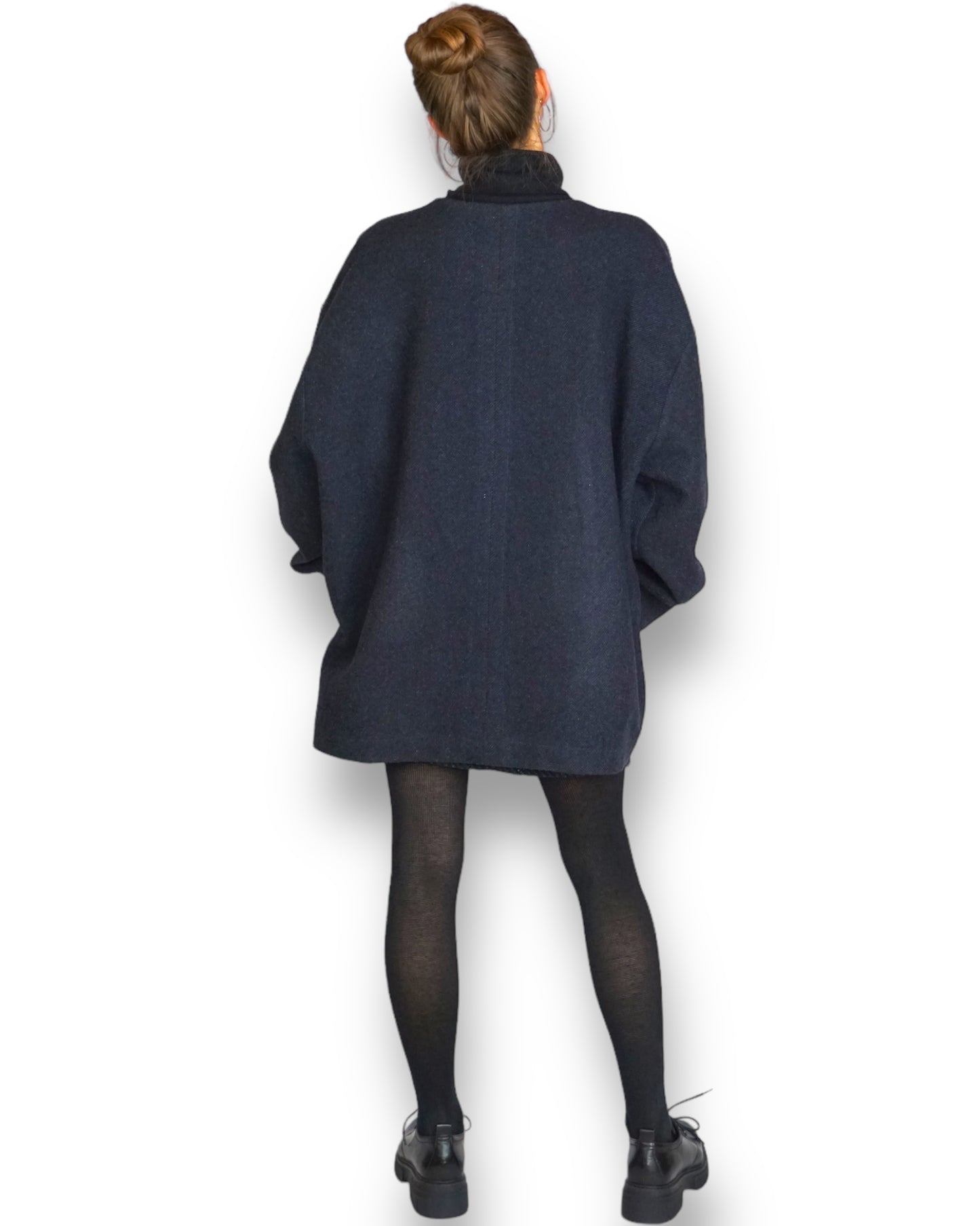 Kurzmantel Oversize aus Wolle