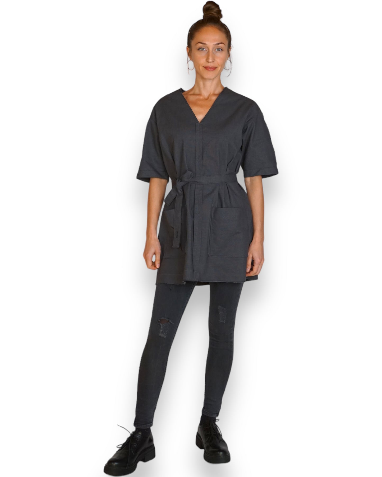 Minikleid in grau
