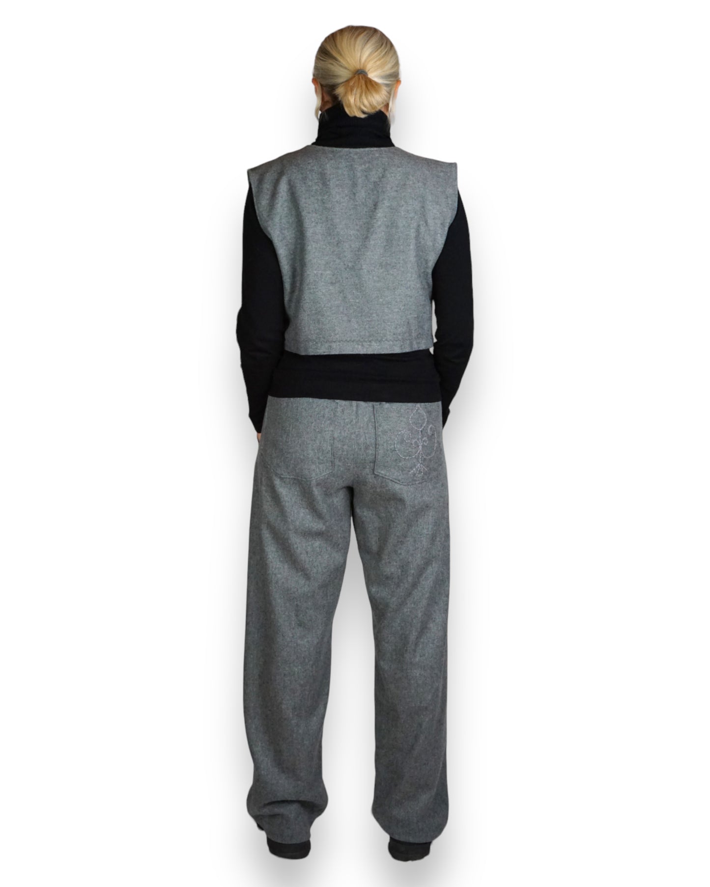 Zweiteiler in grau (Unisex)