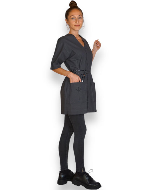 Minikleid in grau