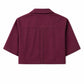 CROPPED BLUSE MIT REVERSKRAGEN
