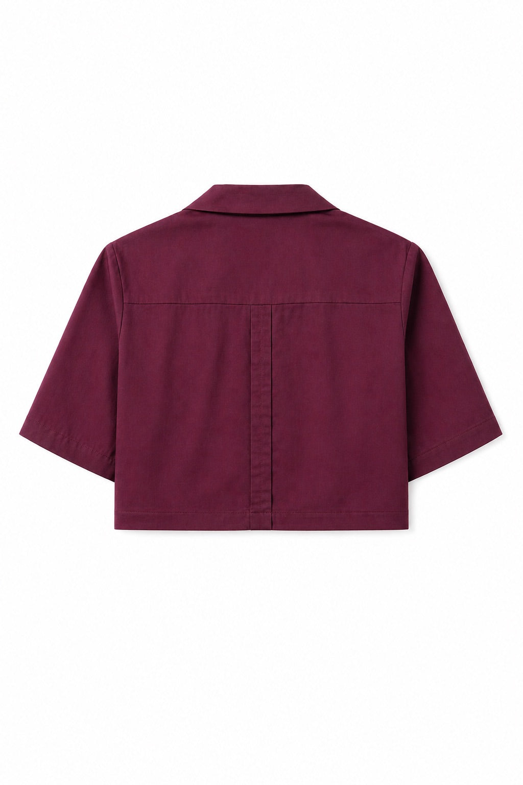 CROPPED BLUSE MIT REVERSKRAGEN