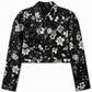 CROPPED JACKE MIT BOTANISCHEM PRINT