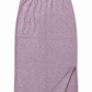 MIDIROCK AUS STRUKTURIERTEM JERSEY IN MAUVE